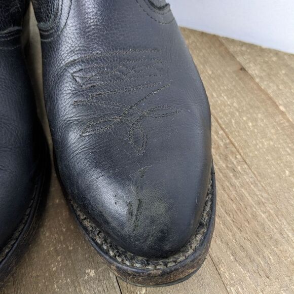 Boulet men's cowboy boot 1863 Western dress boot side zipper SZ 9 3E wide - Picture 4 of 9